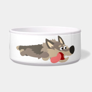 Tigela Pet Bowl do Lobo de Cartoon da Frota