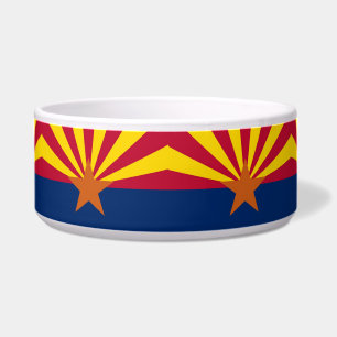 Tigela Pet Bowl do Sinalizador do Estado da arizona