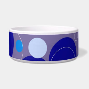 Tigela Pet Bowl dos Círculos Azuis
