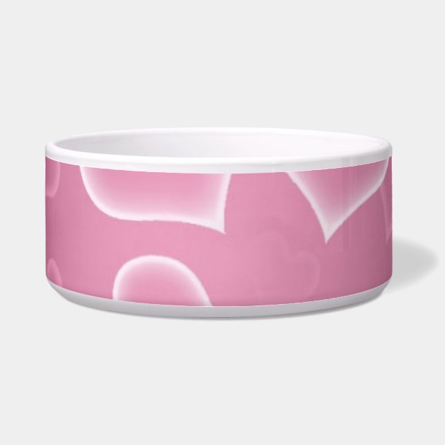 Tigela Pet Bowl, Flor Rosa (Frente)