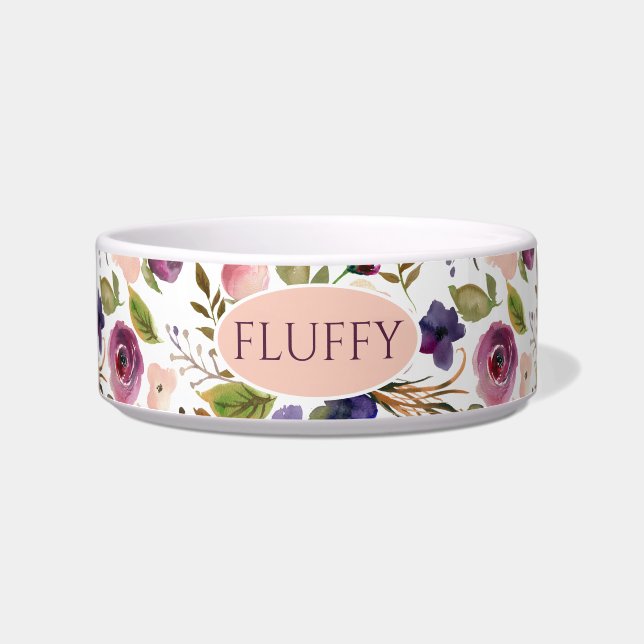 Tigela Pet Bowl Floral (Frente)