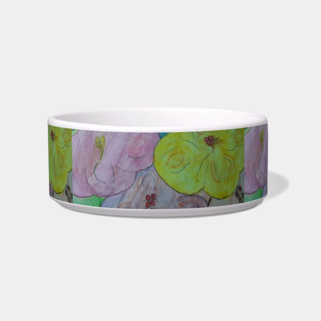 Tigela Pet Bowl Floral abstrato Summer (Frente)