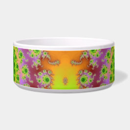 Tigela Pet Bowl Fractal de Olhos Verdes