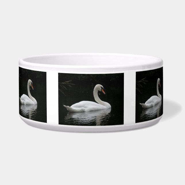 Tigela Pet Bowl Graceful White Swan (Frente)
