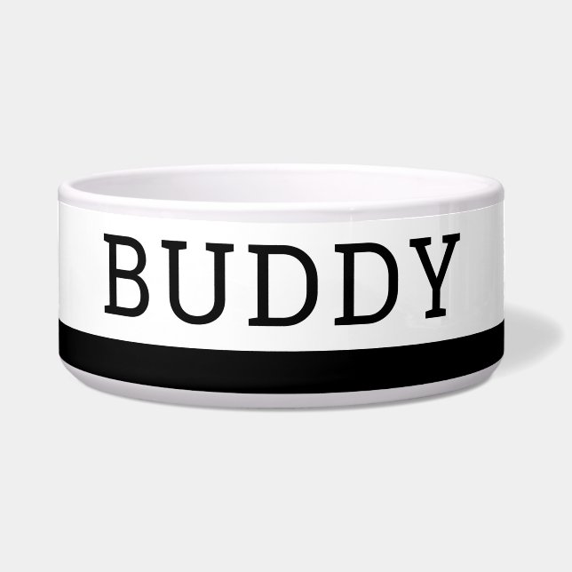 Tigela Pet Bowl Grande Personalizado com Nome (Frente)