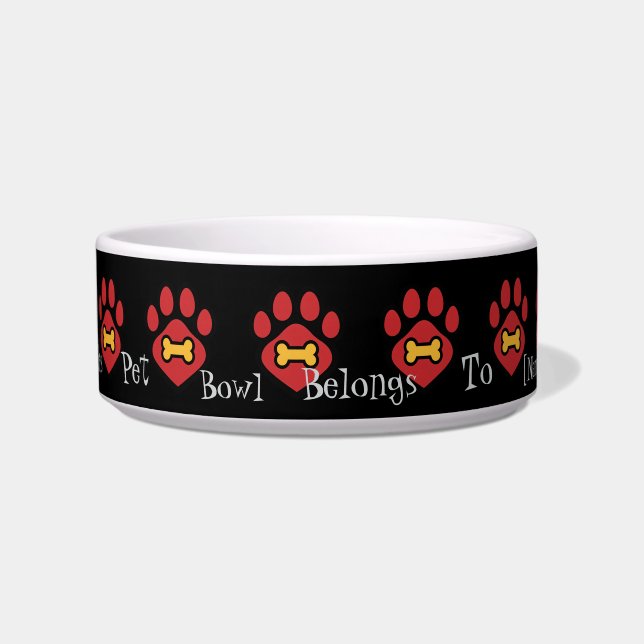 Tigela Pet Bowl Medium Animal Paw (Frente)