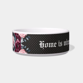 Tigela Pet Bowl Medium Romântico do buquê Gótico