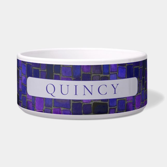 Tigela Pet Bowl/Mosaico Violeta (Frente)