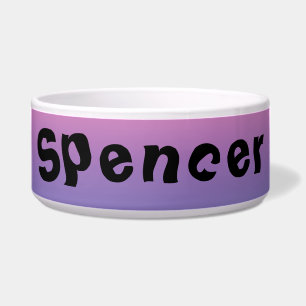 Tigela Pet bowl - Nome com Cores Sombreadas
