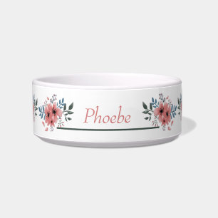 Tigela Pet Bowl Personalizada Placa de Cor Branca Adoráve