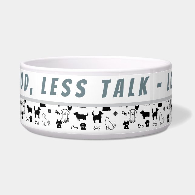 Tigela Pet Bowl Personalizado De Cão Grande E Engraçado P (Frente)