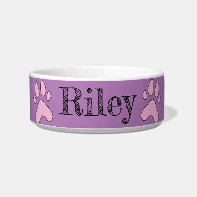 Tigela Pet Bowl Personalizável Coordenado "Rileil" (Frente)