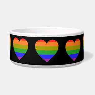Tigela Pet Bowl Rainbow Hearts