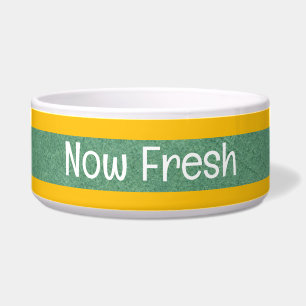 Tigela Pet Bowl Texturizado da Mensagem com Texto FRESCO