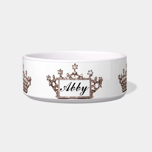 Tigela Pet Bowls Personalizados "Tiara" (Frente)
