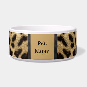 Tigela Pet Cheetah Pattern - Personalizar