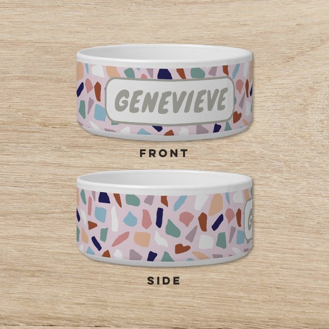 Tigela Pet de Gato de Terrazzo (Criador carregado)