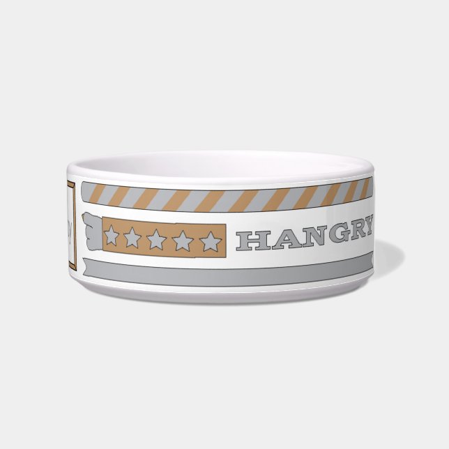 Tigela Pet DOG Bowl Medium "FEEM ME HANGRY" (Direita)