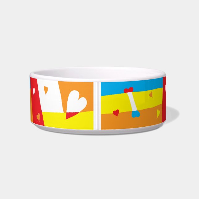 Tigela Pet DOG Medium Bowl "Come Bebida e seja Furry!" (Traseira)