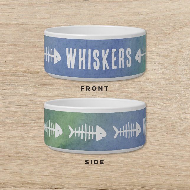 Tigela Pet Gato De Cães De Pata Azul De Peixe (Criador carregado)