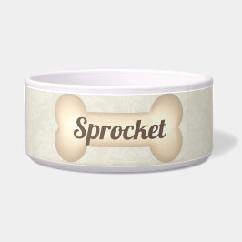 Tigela Pet Jantar com uma Elegância Vintage em Creme