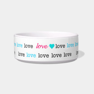 Tigela Pet Love Love Love Dog Amante de os animais