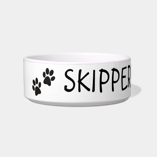 Tigela Pet Name Personalizado Cerâmica Bowl: Presente Per (Frente)