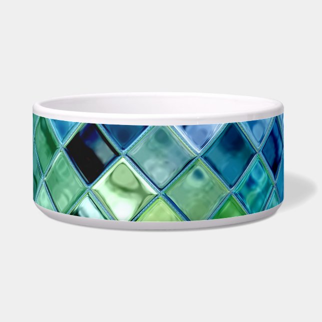 Tigela Pet o cão customizável do modelo da bacia ou a (Frente)