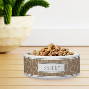 Tigela Pet Personalizado De Impressão De Animais Do Tan G