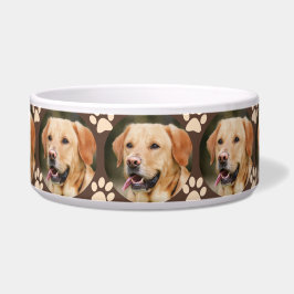 Tigela Pet Photo Pattern Dog Personalizado