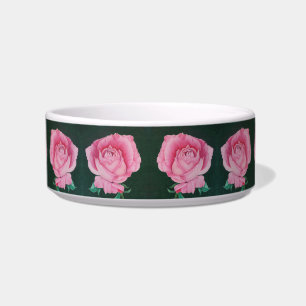 Tigela Pétalas Rosa Pet Bowl Médio