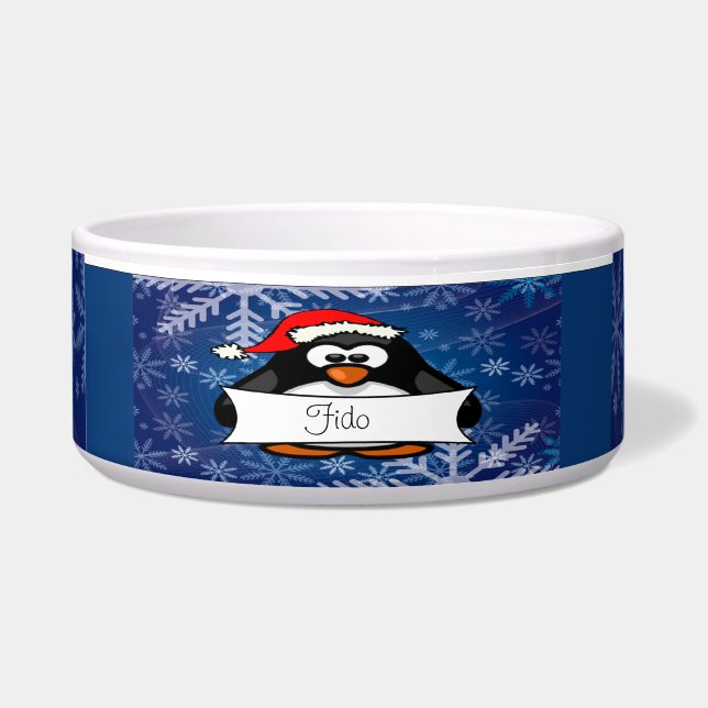 Tigela Pinguim do Natal (Frente)
