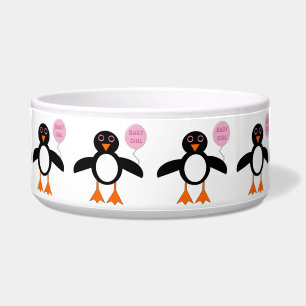 Tigela Pinguim-Pet-Bowl, Garota Rosa-Rosa