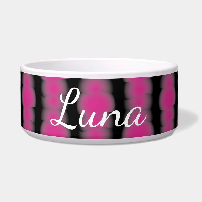 Tigela Pink and black tie dye (Frente)