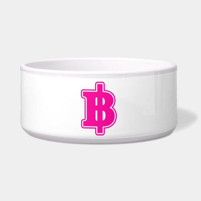 Tigela PINK BAHT SGN ฿ Moeda Moeda Tailandesa ฿ (Frente)