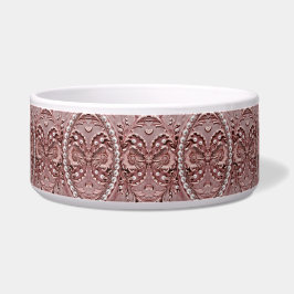 Tigela Pink Flower Ceramic Pet Bowl