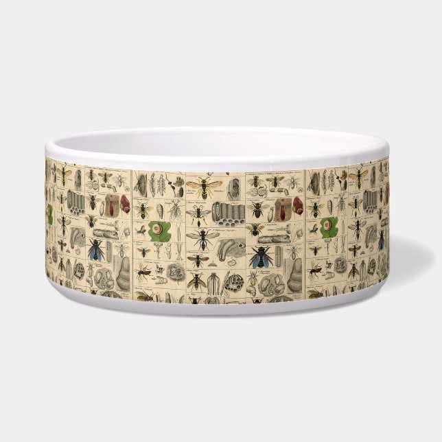 Tigela Pintura De Abelhas Insetos Insetos Vaza Natureza N (Frente)