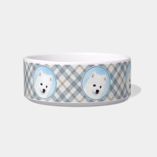 Tigela Pintura de Cachorro Eskimo Americano - Arte Origin