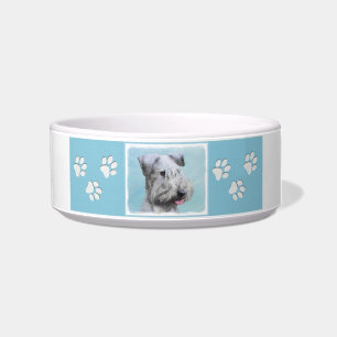 Tigela Pintura de Cesky Terrier - Arte de Cachorro Origin