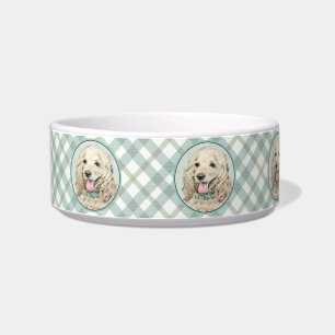 Tigela Pintura de Cocker Spaniel Buff - Arte de Cão Orig