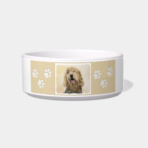 Tigela Pintura de Otterhound - Arte de Cachorro Original 