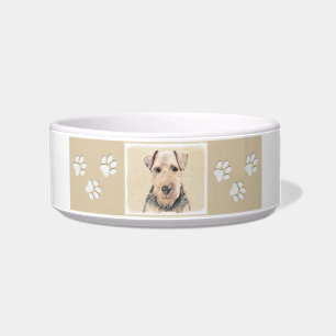 Tigela Pintura de Welsh Terrier - Arte de Cachorro Origin