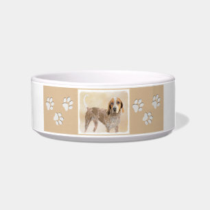 Tigela Pintura em Coonhound Inglês Americano - Arte Canin