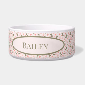 Tigela Pinturas, Ossos e Corações, Pet Bowl Cerâmica