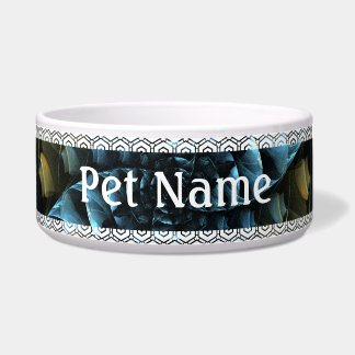 Tigela PinWheel Abstrato Art Dog Bowl