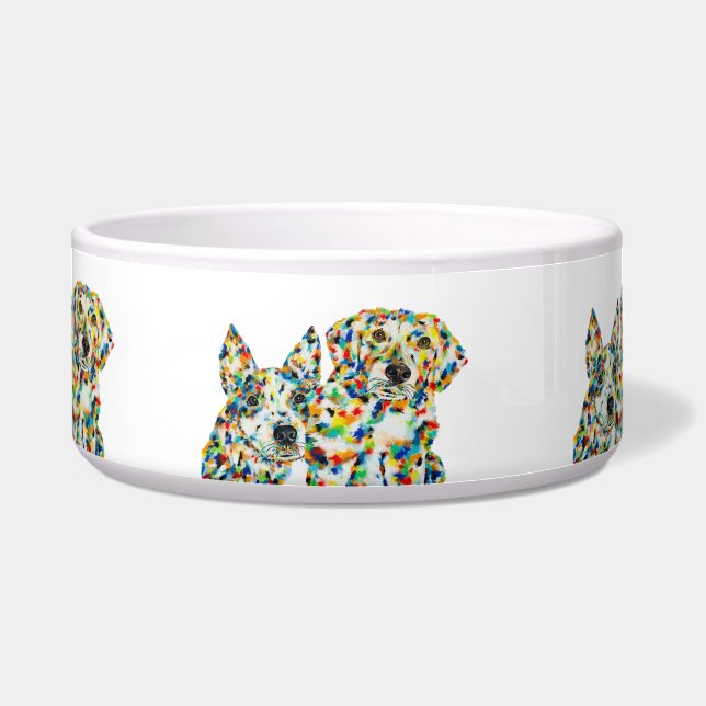 Tigela Plott Hound & Australian Shepherd Bowl (Frente)
