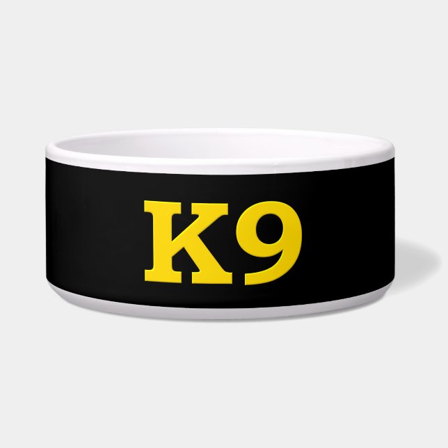 Tigela Policial K9 - Tigre de Linha Azul (Frente)