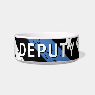 Tigela Policial Thin Blue Line - Oficial Americano