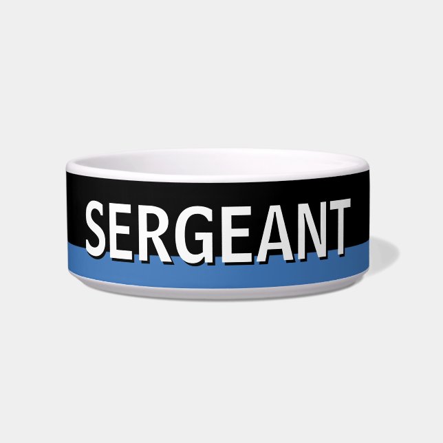 Tigela Policial Thin Blue Line - Oficial Americano (Frente)