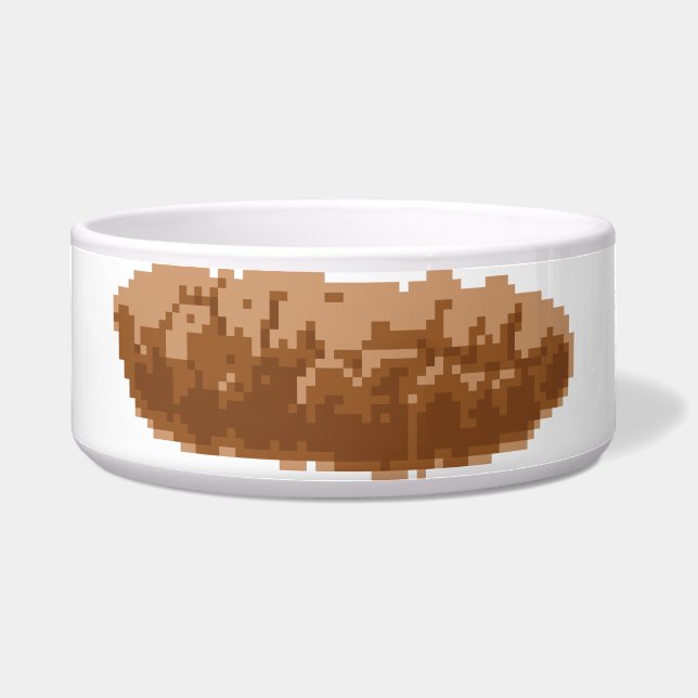 Tigela Poop de pixel de 8 bits (Frente)